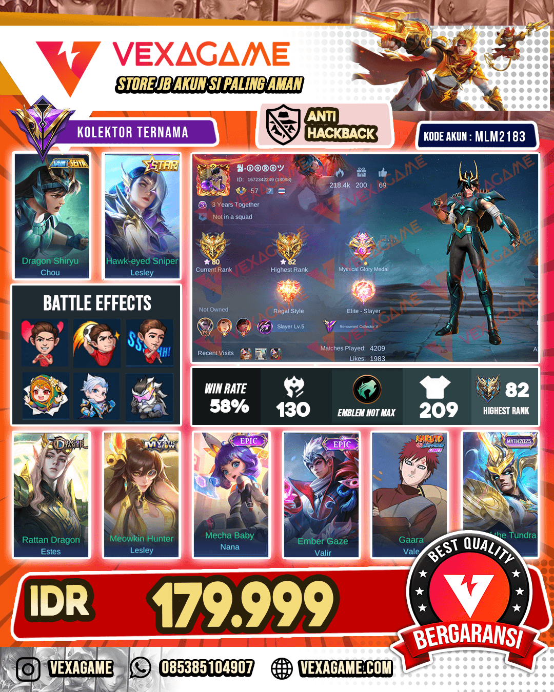 Chou Saint Seiya X Lesley Annual Star