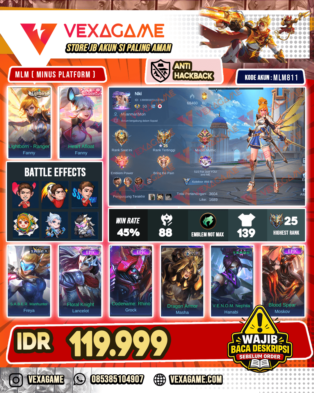 Fanny Lightborn X Valentine | Lancelot Epic