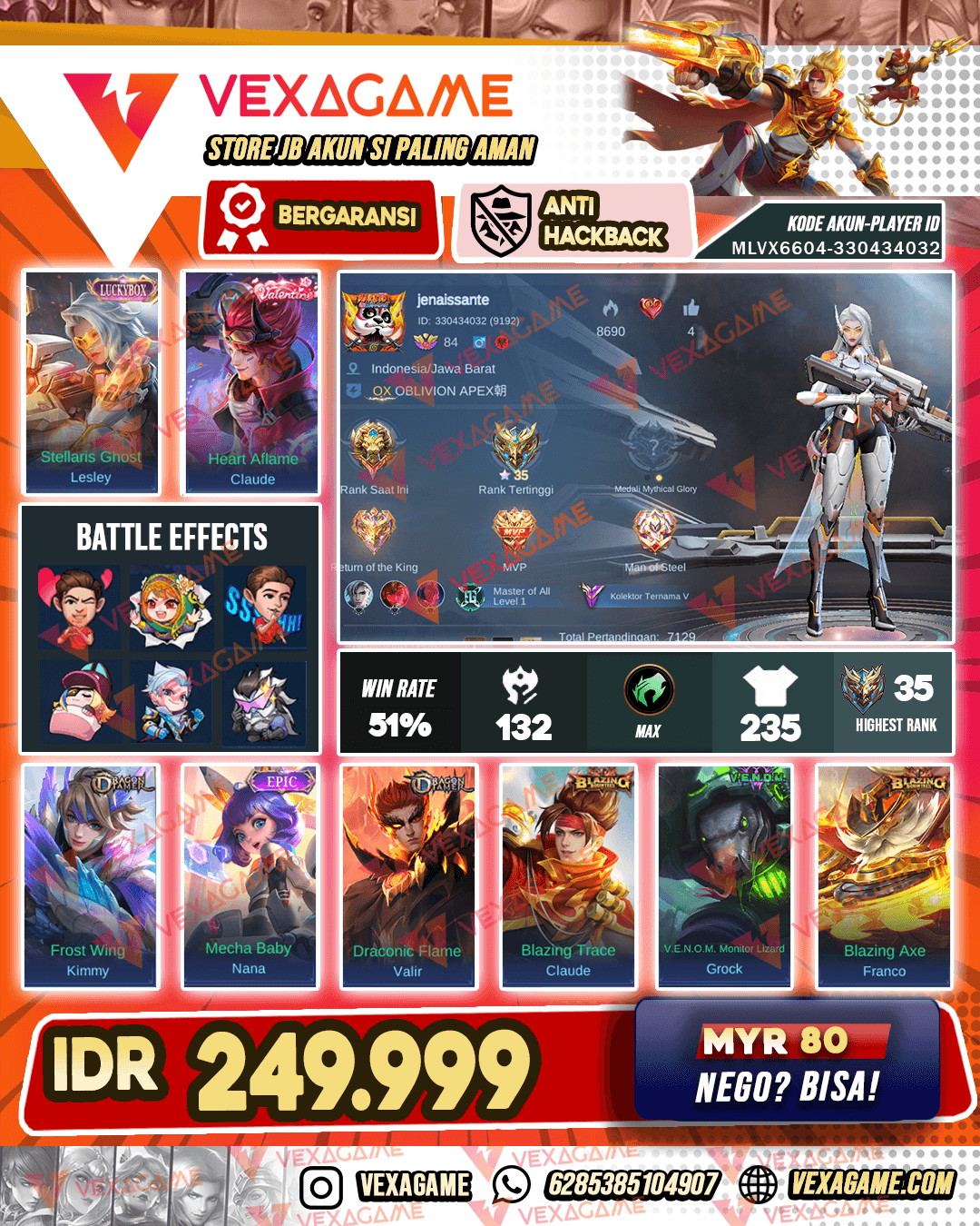 Lesley Luckybox | Claude Valentine | Emblem MAX | Hero OTW MAX