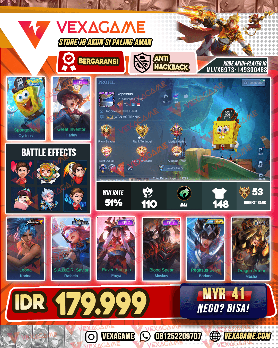 Cyclops Spongebob X Harley Epic | Emblem MAX