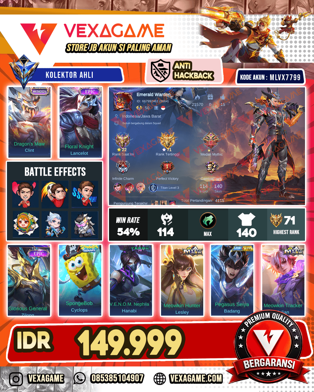 Clint MYTH | Lancelot Epic