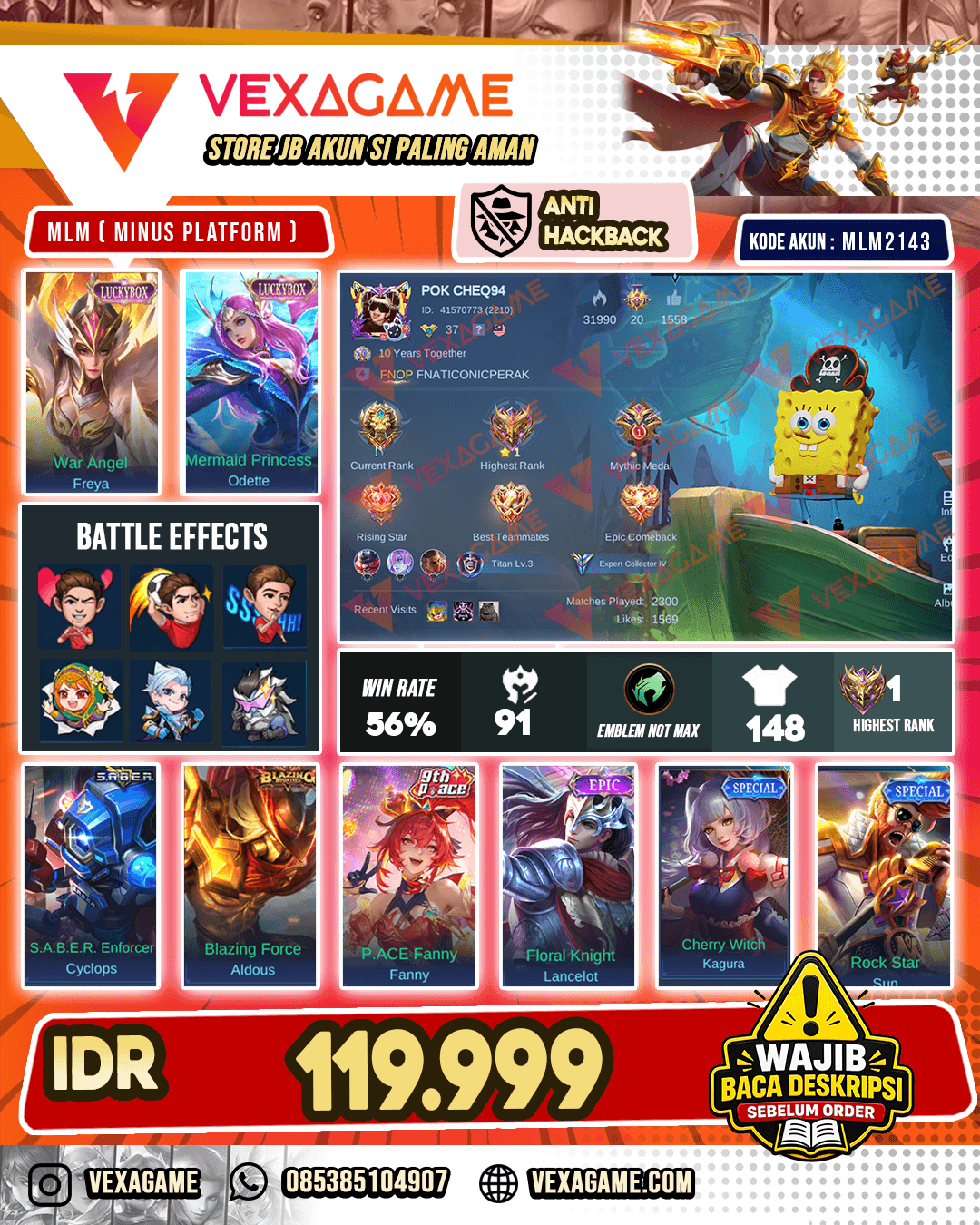Cyclops Spongebob X 2 Luckybox