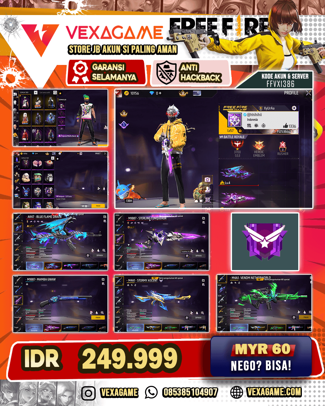 2 EVO (AK47 LVL-4) - (SG M1887 OTW MAX) | MP40 PENINGGALAN UCHIHA | VAULT 140
