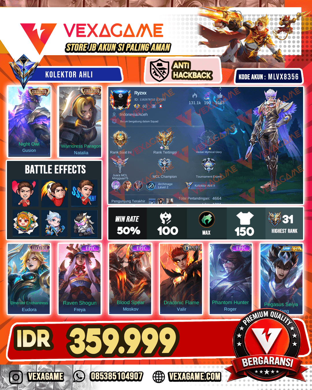 Gusion Collector | Eudora Luckybox