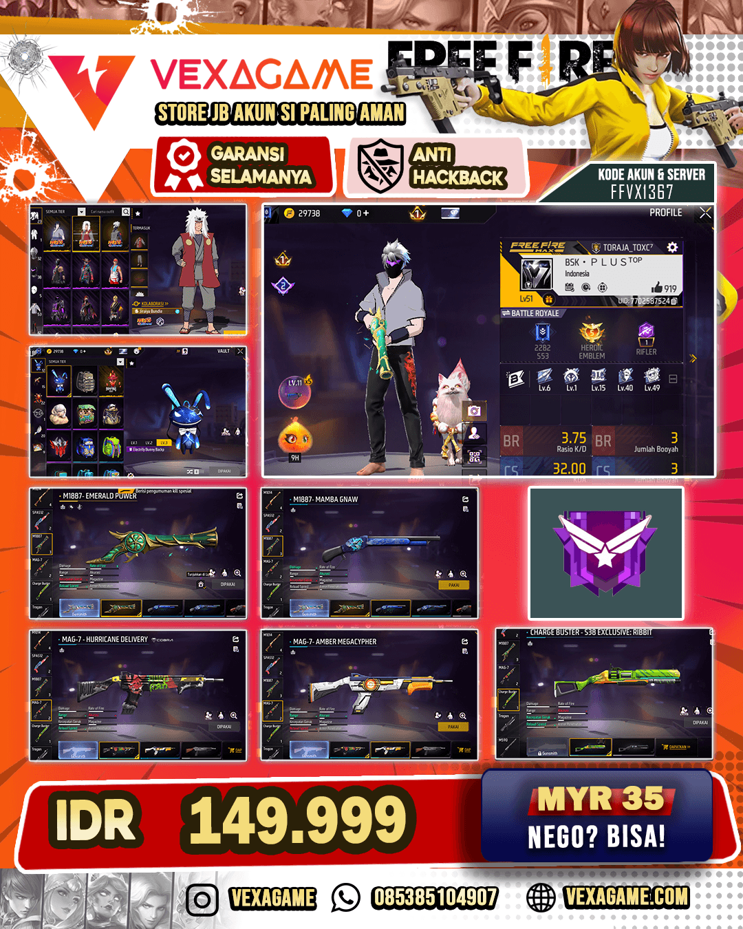 SG LUMUT | SHADOW OF SCARS | VAULT 50++ | BUNDLE NIGHT CLOWN