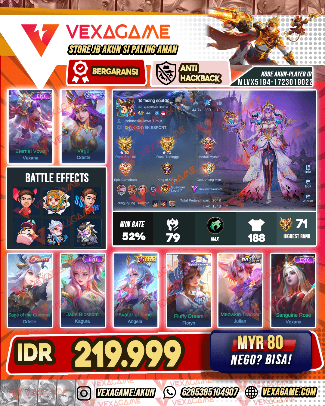 Vexana Epic | Oddete Zodiac