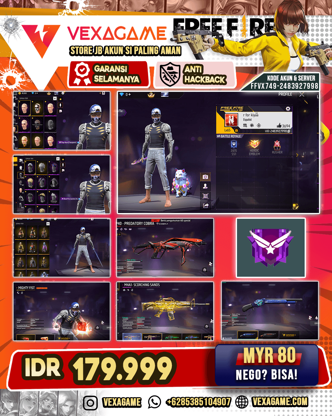MIGHTY FIST | BACKPACK CAPTAIN A | 1 EVO | SG MAMBA | VAULT OTW 400