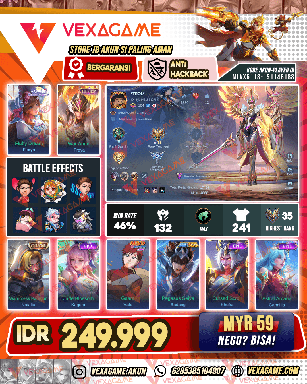 Freya Luckybox | Floryn Sanrio | Emblem MAX & Hero MAX