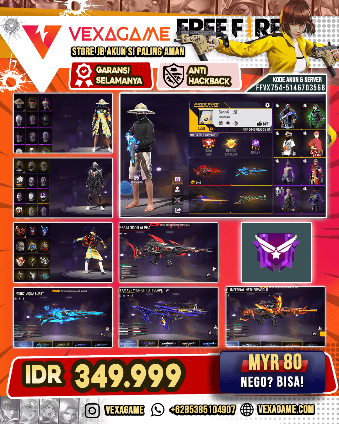 BAJU TUTREL NIGHT | 1 EVO OTW MAX | SG 4 RASA | VAULT 200++