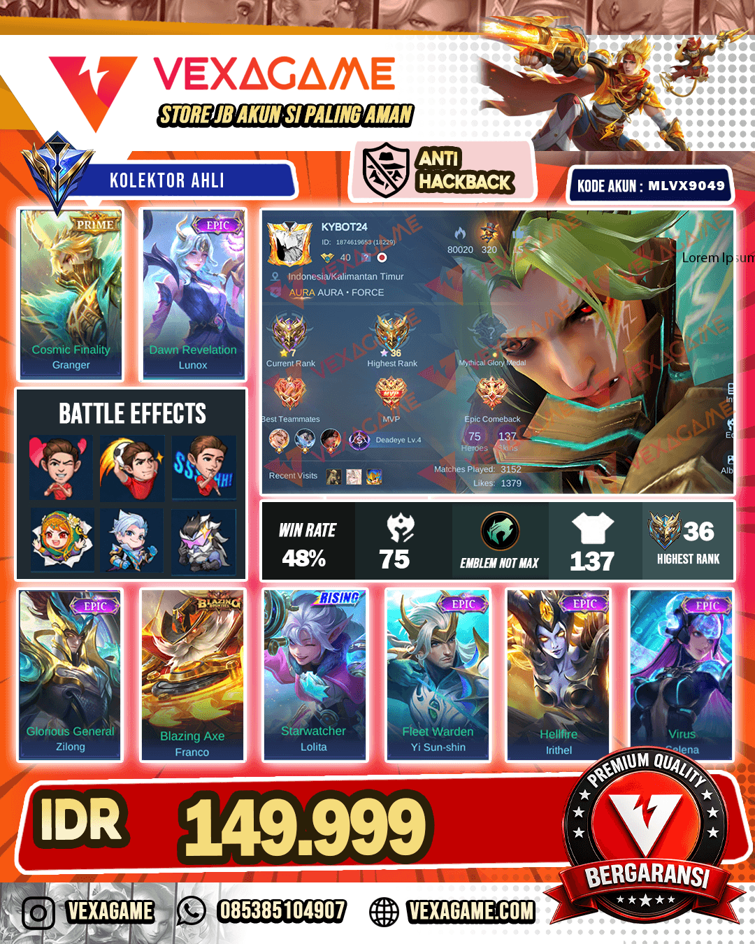 Granger Prime | Lunox Epic