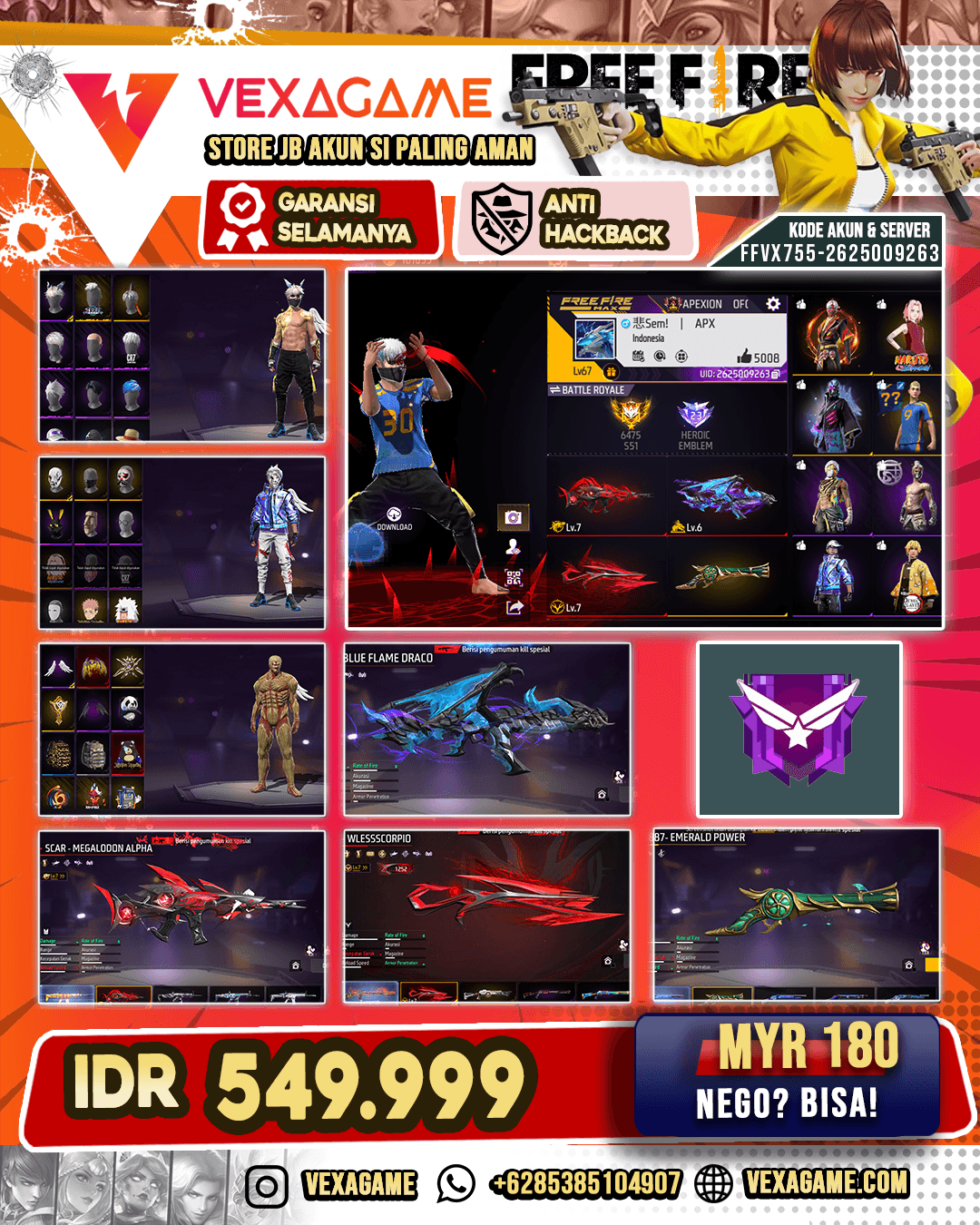 3 EVO 1 MAX 2 OTW MAX | SG 4 RASA | VAULT 400++