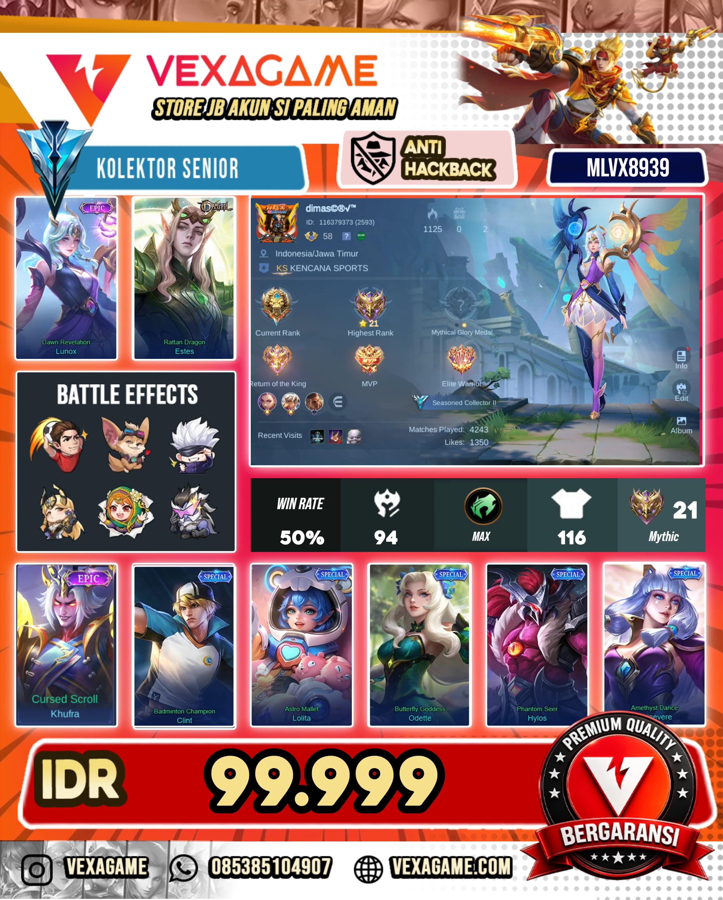 Lunox Epic | Estes Dragon Tamer