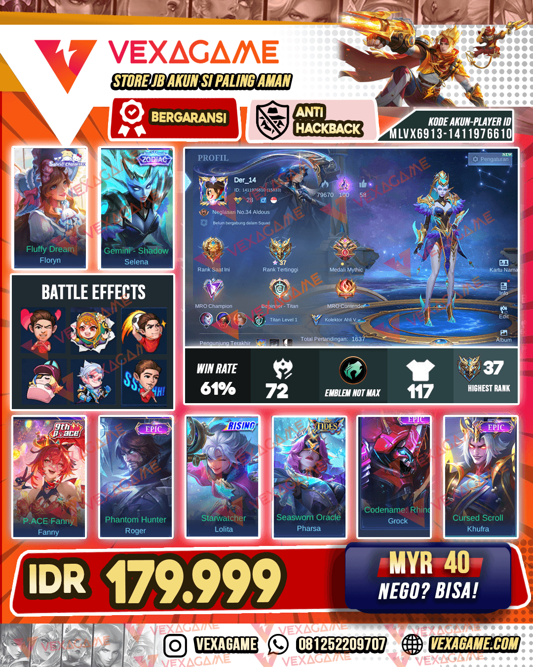 Selena Zodiac | Floryn Sunrio | Pharsa Tides