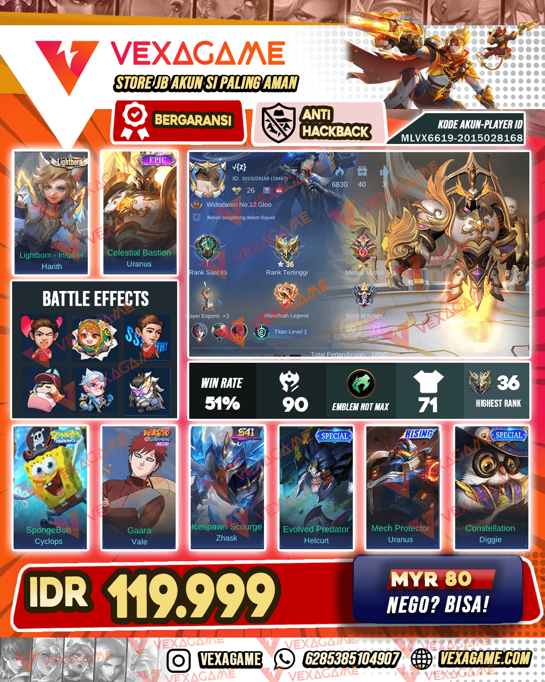 AKUN MURAH RECAL ZEUS