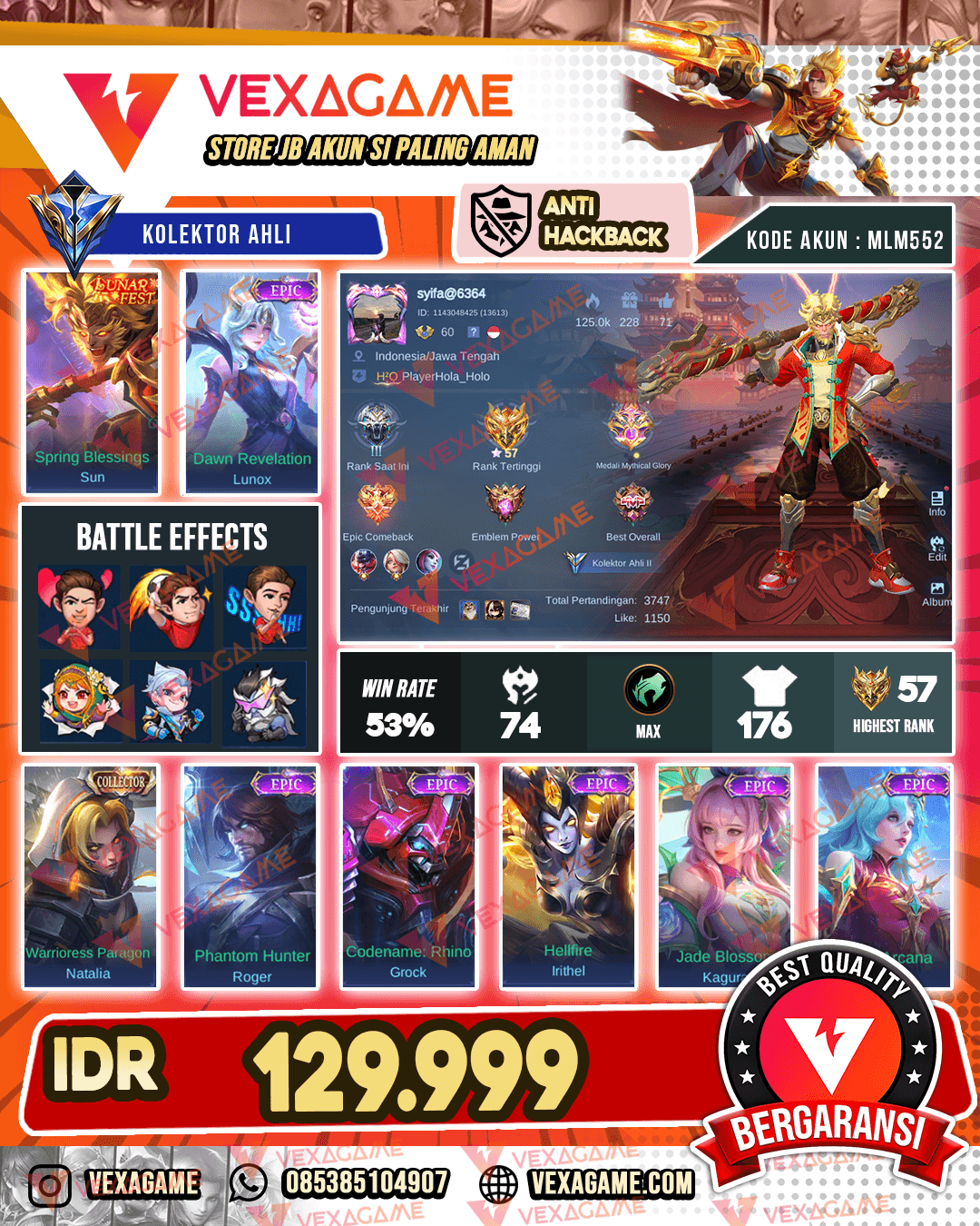 Sunar Lunar | Lunox Epic
