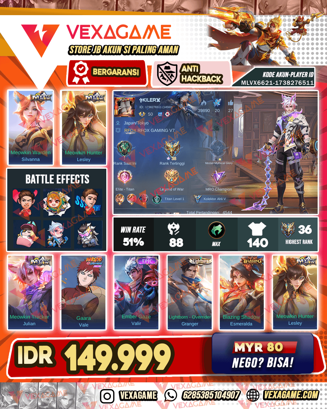 Julian Meow | Lesley Meow | Silvana Meow | Emblem MAX