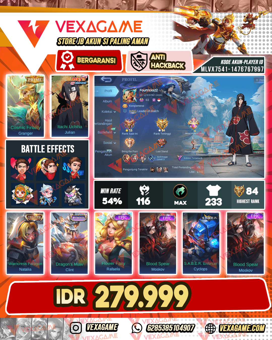 Julian Itachi X Granger PRIME | Emblem MAX