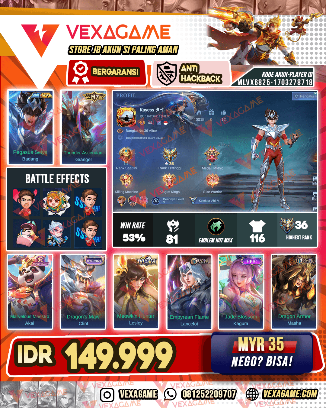 Badang Saint Seiya X Granger M7