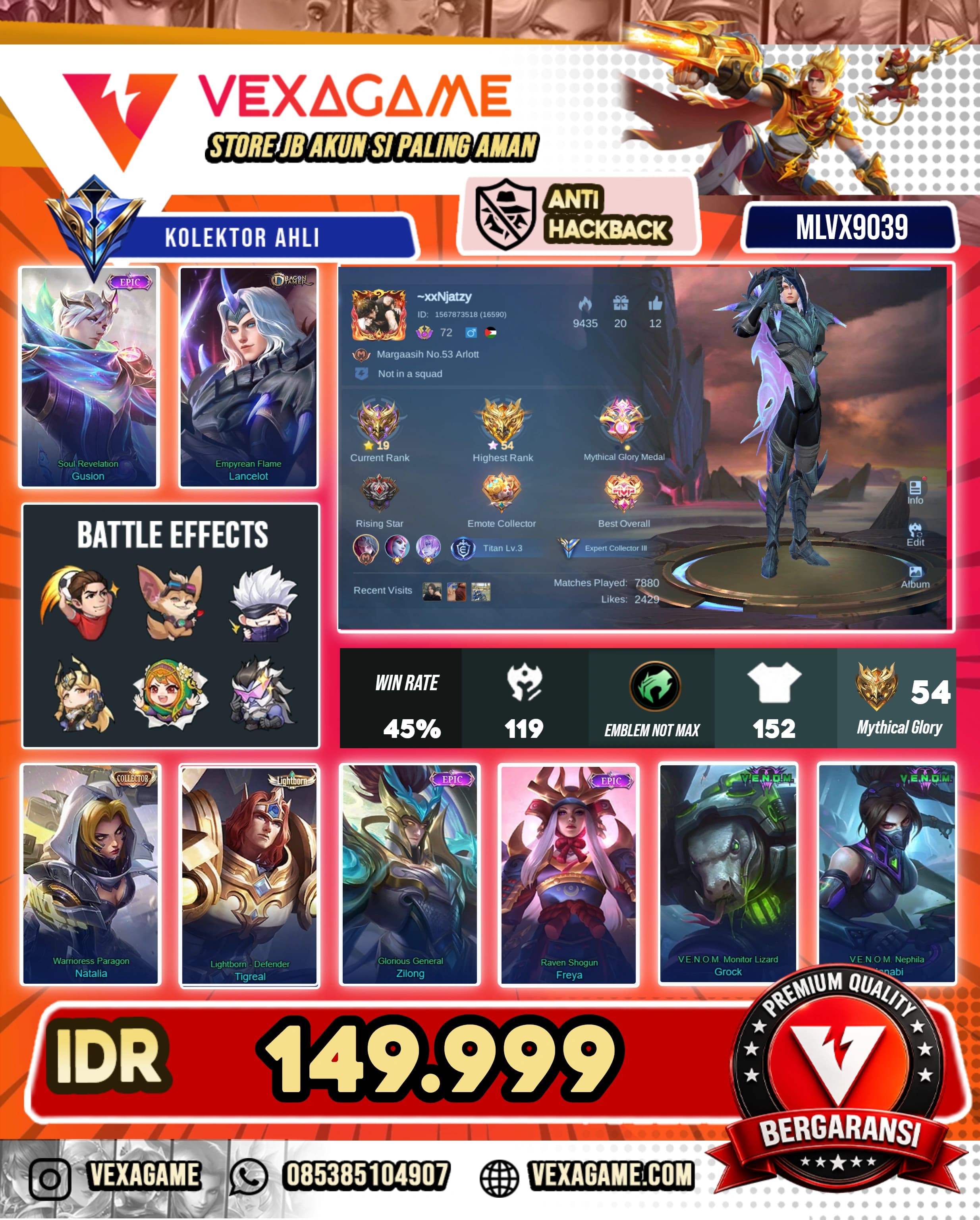 Lancelot Dragon Tamer | Gusion Epic