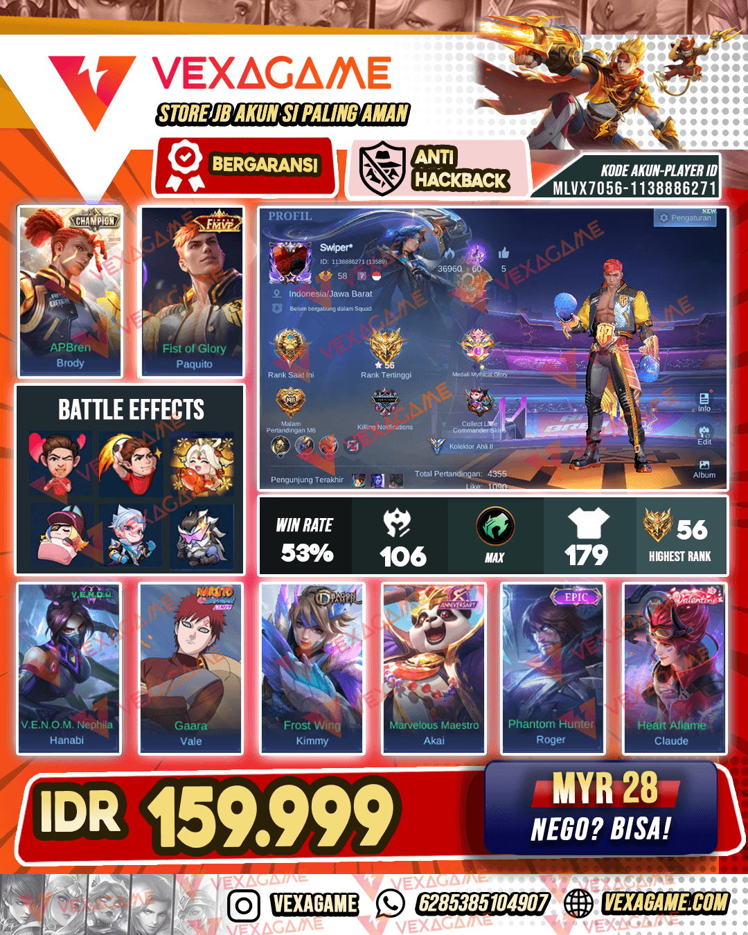 Paquito Fmvp | Brody APBren | Emblem Max
