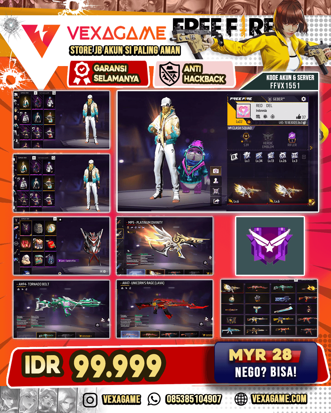 1 EVO MP5 OTW MAX | AK47 UNICORNS RAGE | UNCHARTED VOYAGER BUNDLE