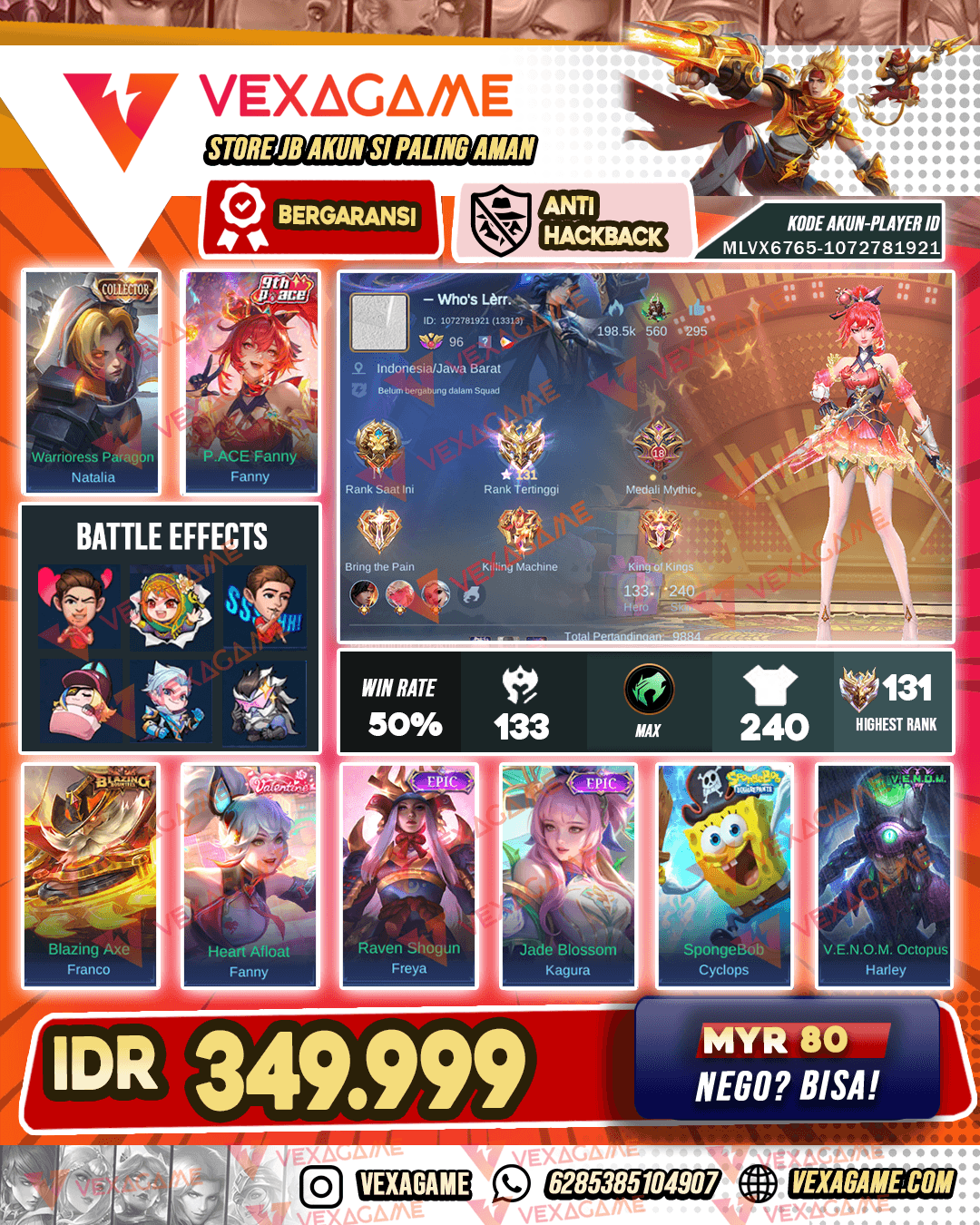 Fanny Pace | Franco Blazing | Emblem & Hero Max | Ex Imo