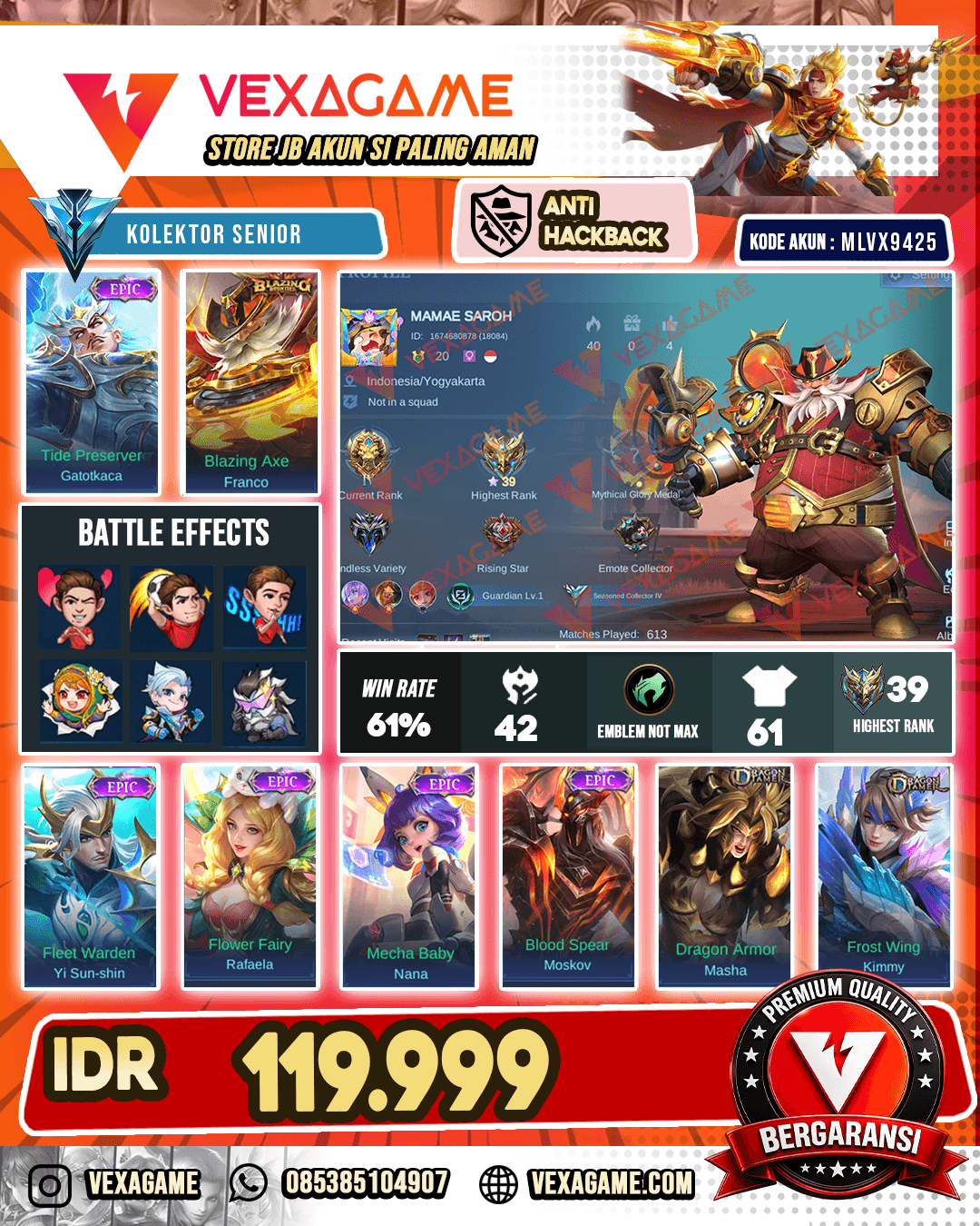 Franco Blazing | Gatot Kaca Epic
