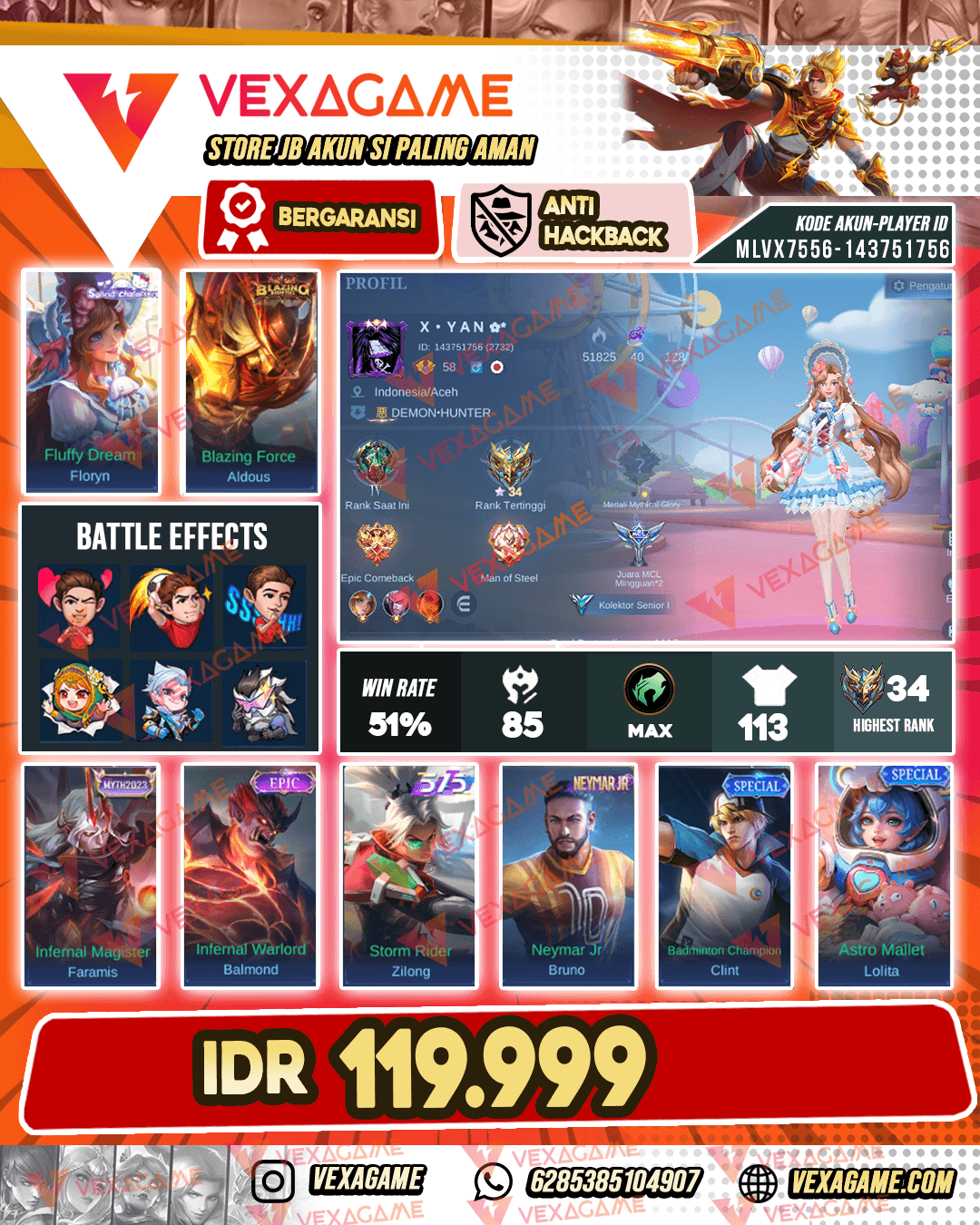 Floryn Sanrio X Aldous Blazing | Emblem MAX