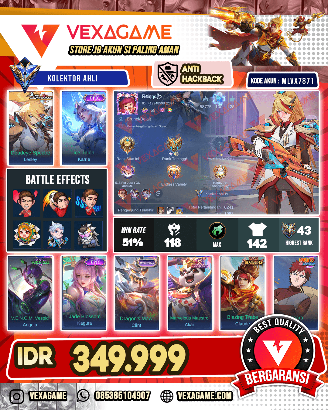 Lesley Aspirant | Karrie Epic | Claude Blazing