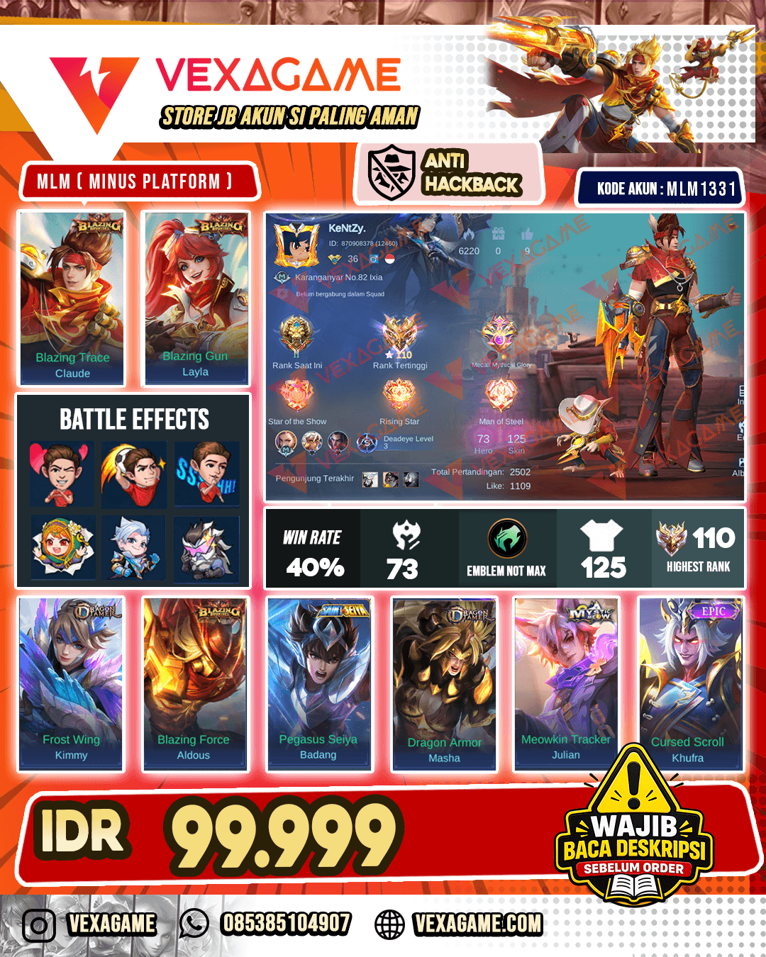 Claude Blazing X Layla Blazing | Ex Immortal