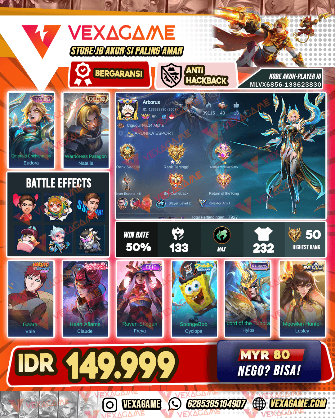 Eudora Luckybox | Claude Valentine | Emblem & Hero MAX