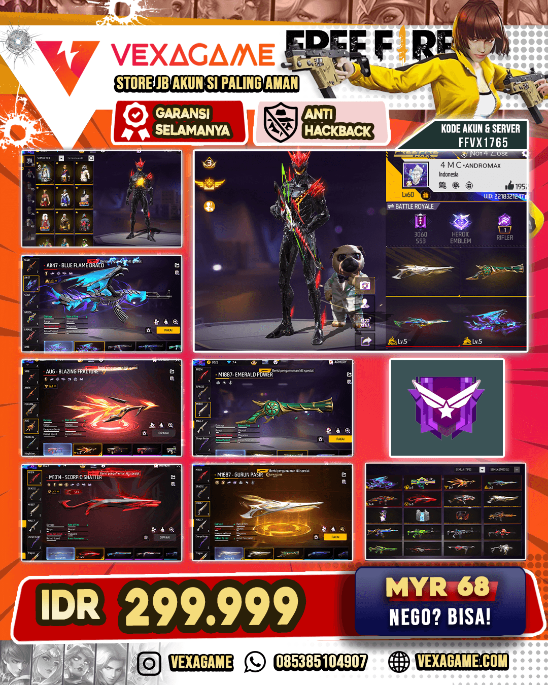 6 EVO | SG 5 RASA | SG GURUN & TEROMPET | VAULT 150++