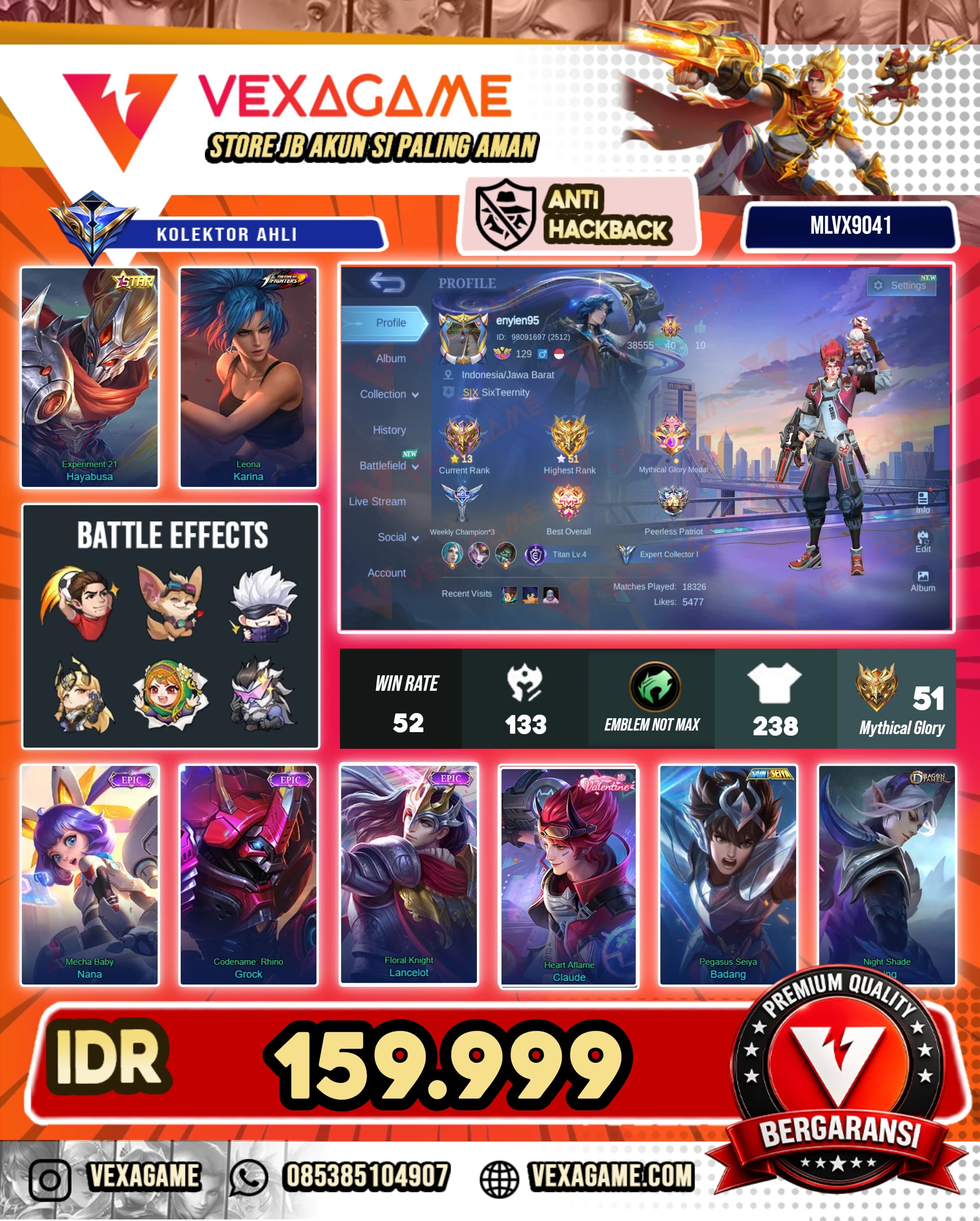 Claude Valentine | Lancelot Epic | Haya Annualstar