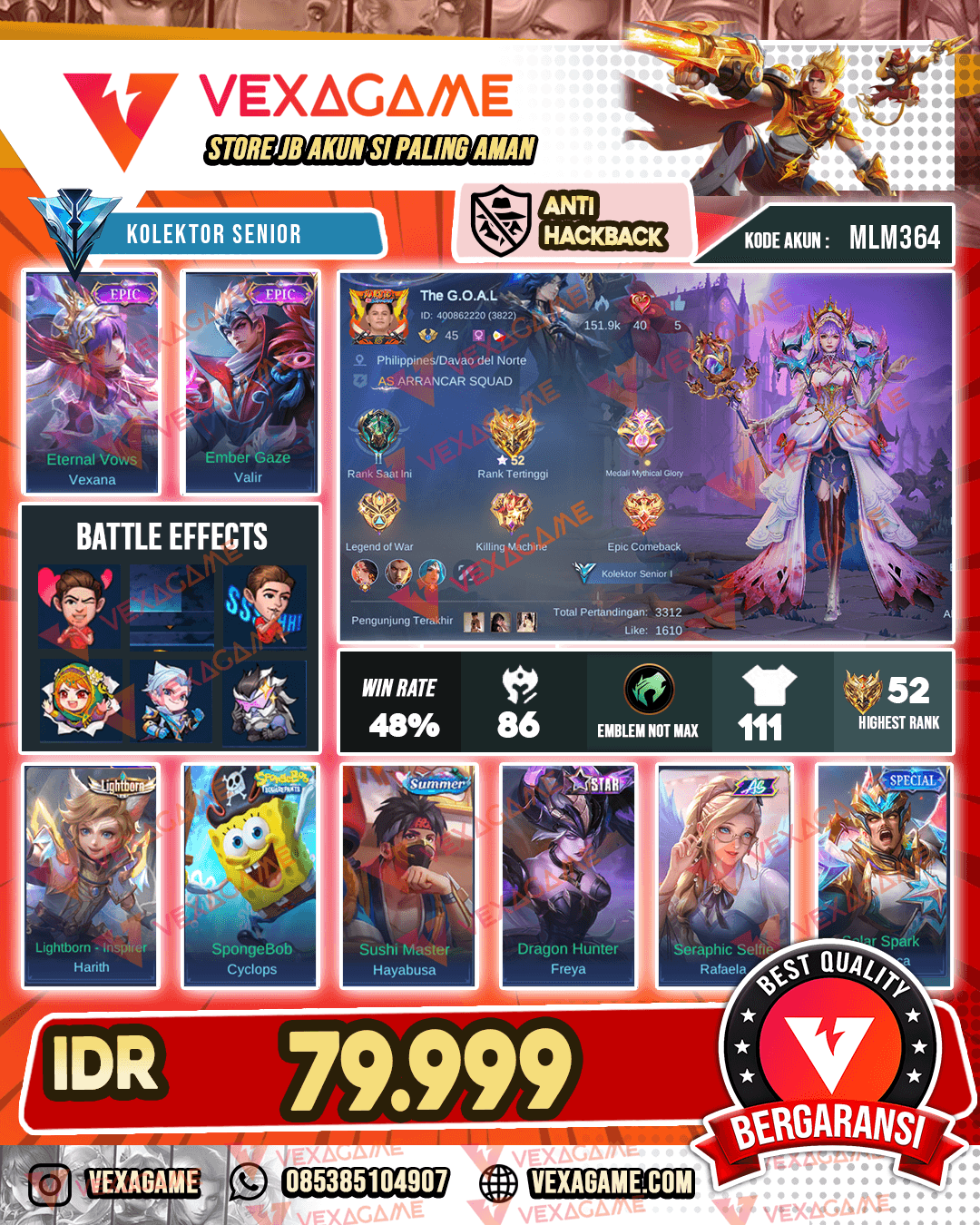 Vexana Epic X Valir Epic