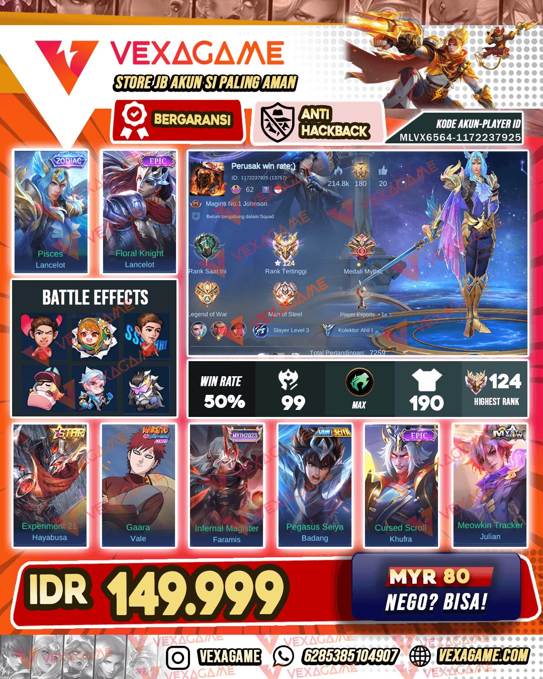 Lasncelot Zodiac | Hayabusa Annual STAR | Emblem MAX