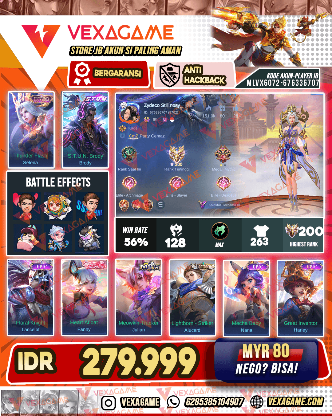 Selena Luckybox | Ex High Rank