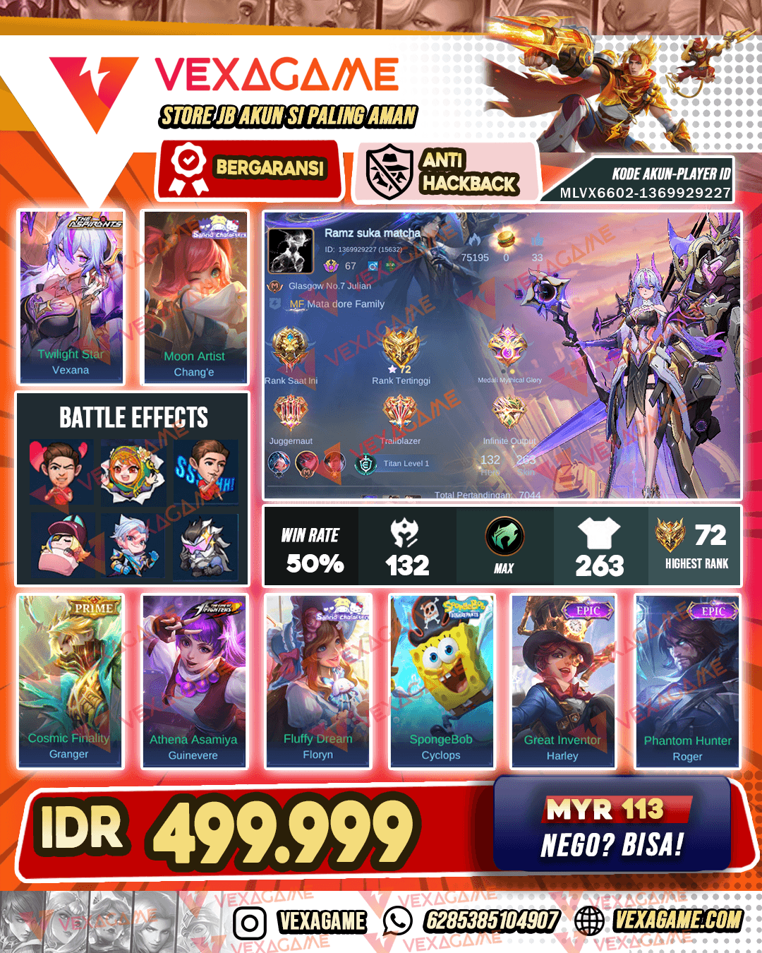 Vexana Aspirant | Change Sanrio | Guin Kof | Emblem Max