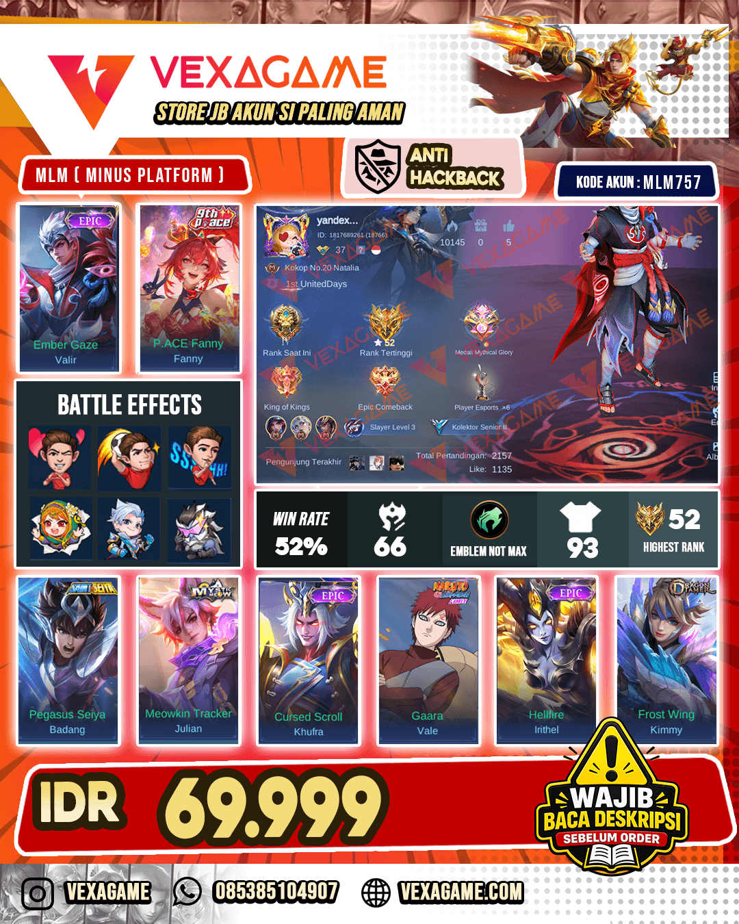Akun Murah Harga Pelajar