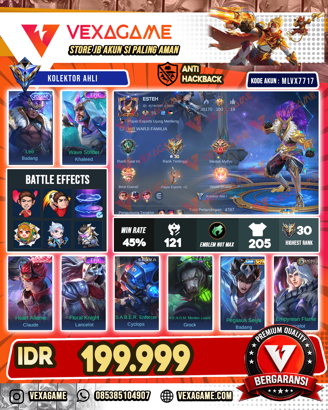 Badang Zodiac | Khaleed Epic | Tas Tas biru ON