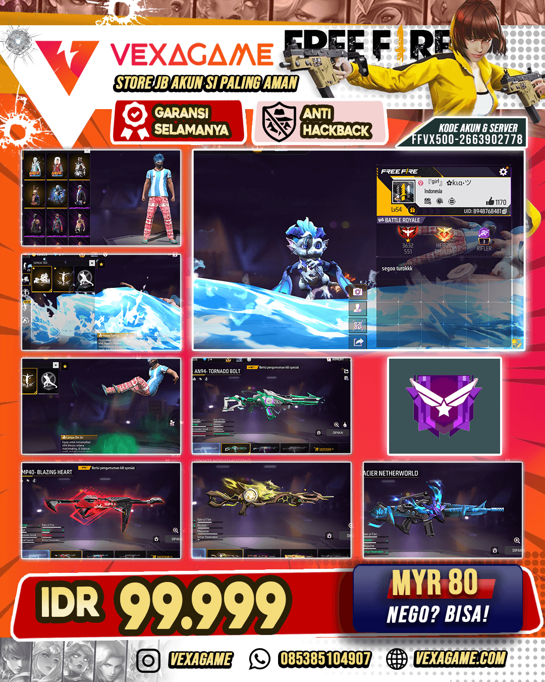 MP40 INCU MERAH | EFEK KEDATANGAN HAPPY TUBING | VAULT 100+