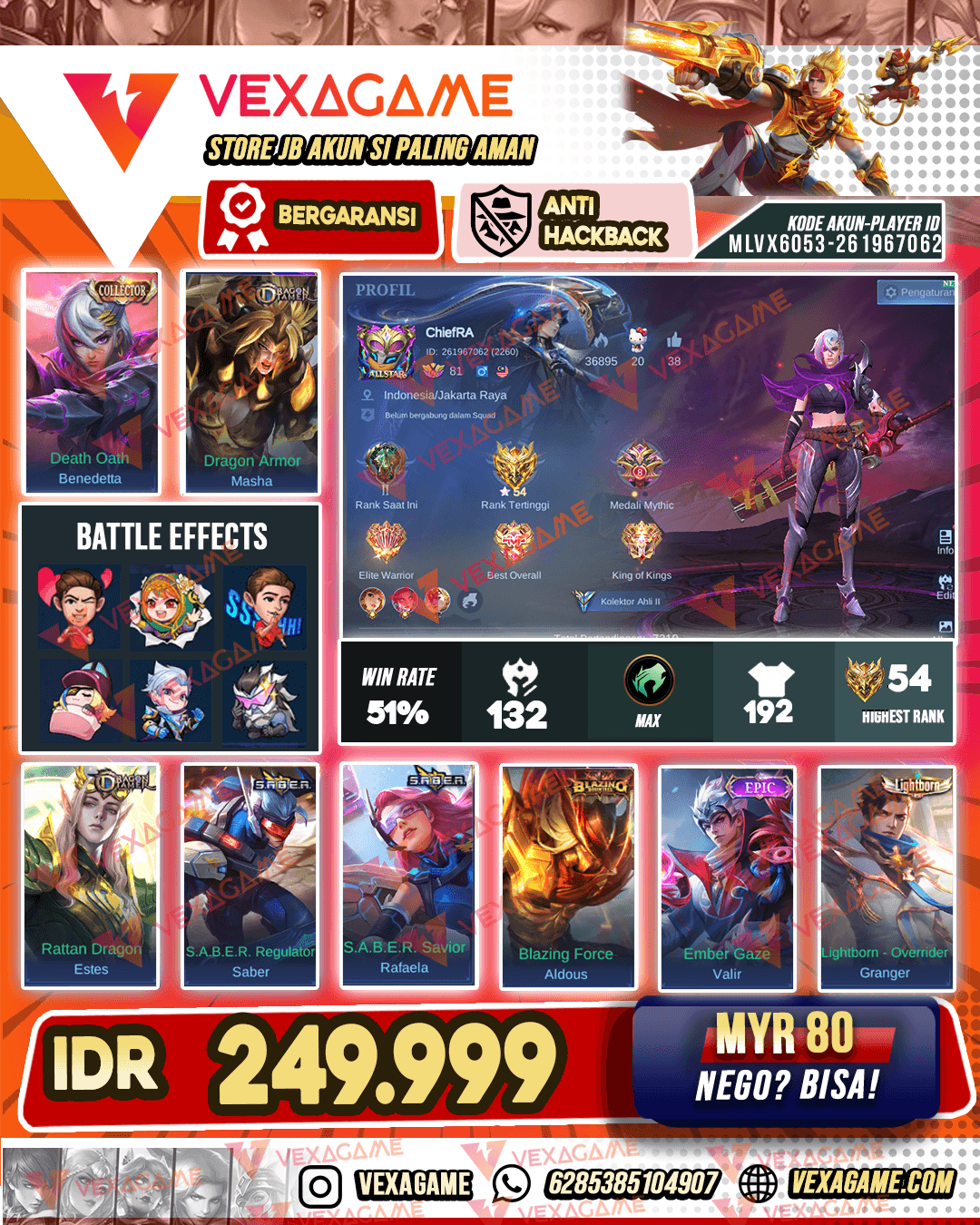 Benedetta Collector | Masha Dragon Timer | Emblem MAX | Hero -1 MAX