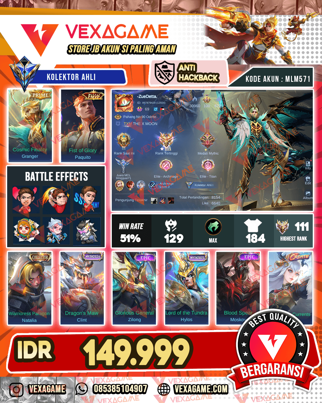 Granger PRIME X {Paquito FMVP | Ex Immortal