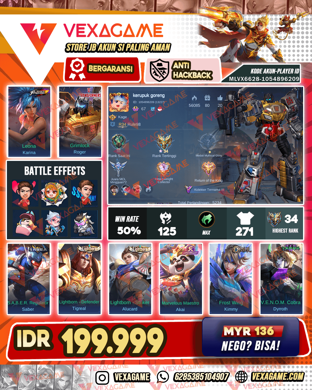 Roger Transformers | Gusion Epic