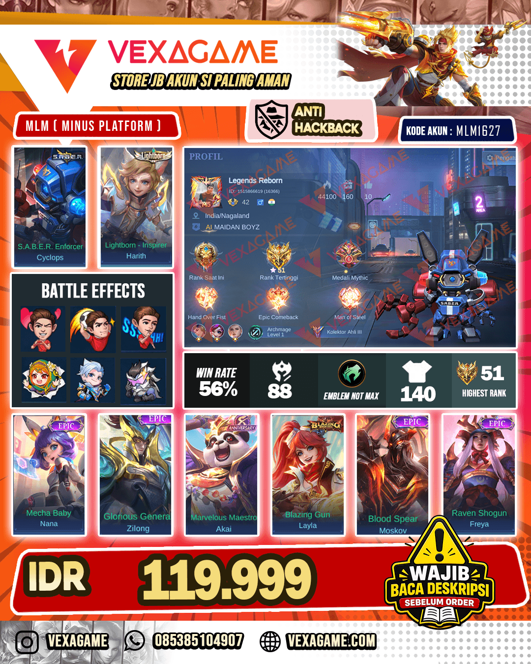 Cyclops Saber X Harith Lightborn