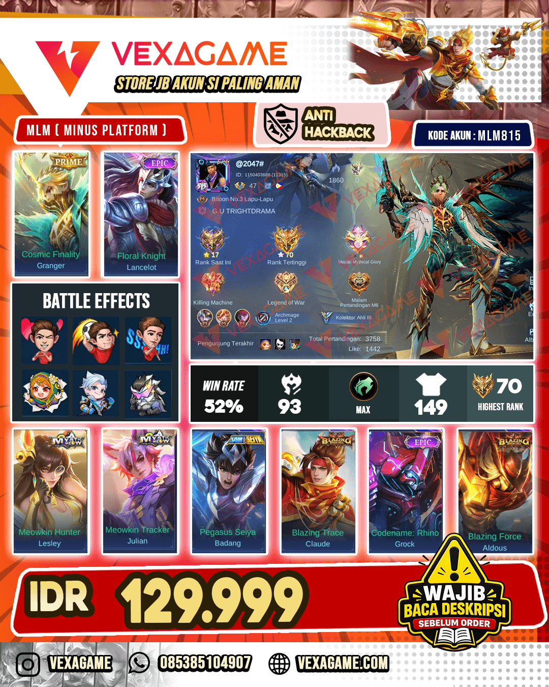 Granger Prime | Lancelot Epic