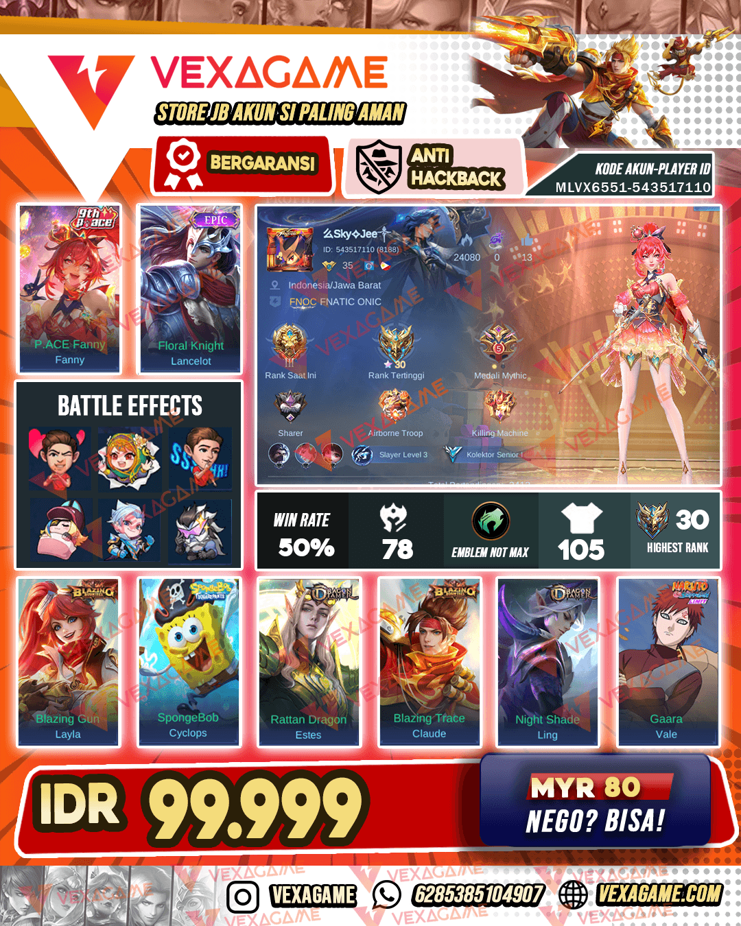 Fanny P ACE X Lancelot Epic
