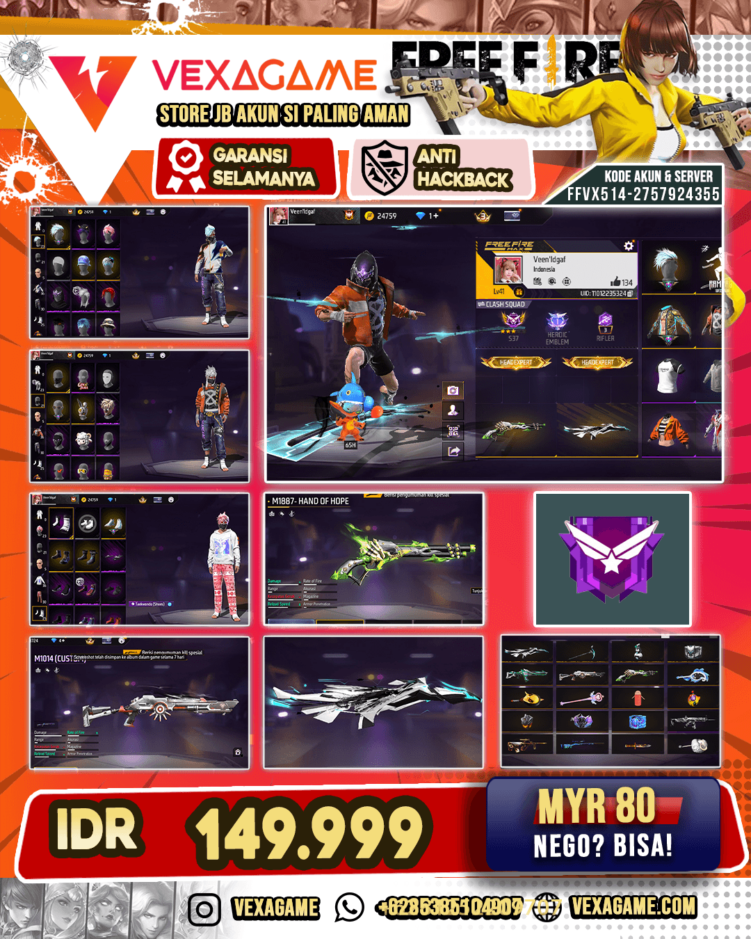 AKUN FF MURAH