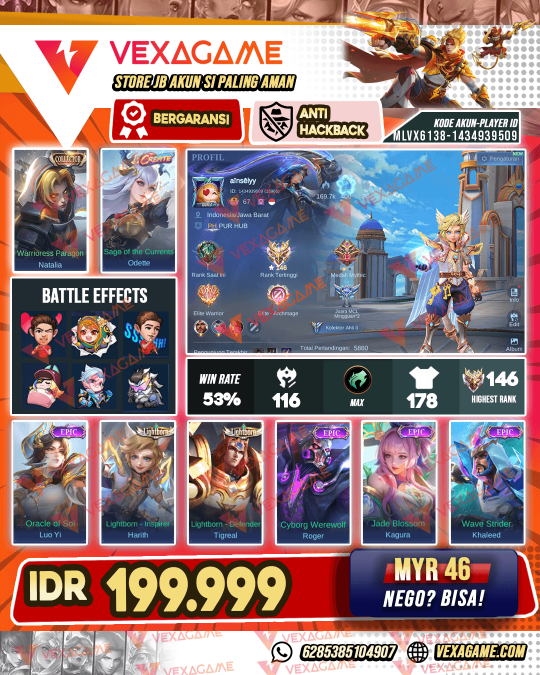 Harith Lightborn X Kagura Epic | Emblem MAX | Ex Immortal