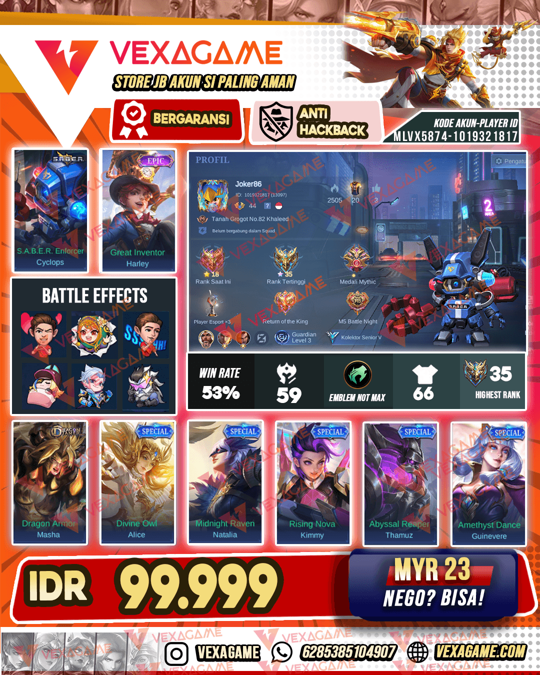 Cyclops Saber X Harley Epic