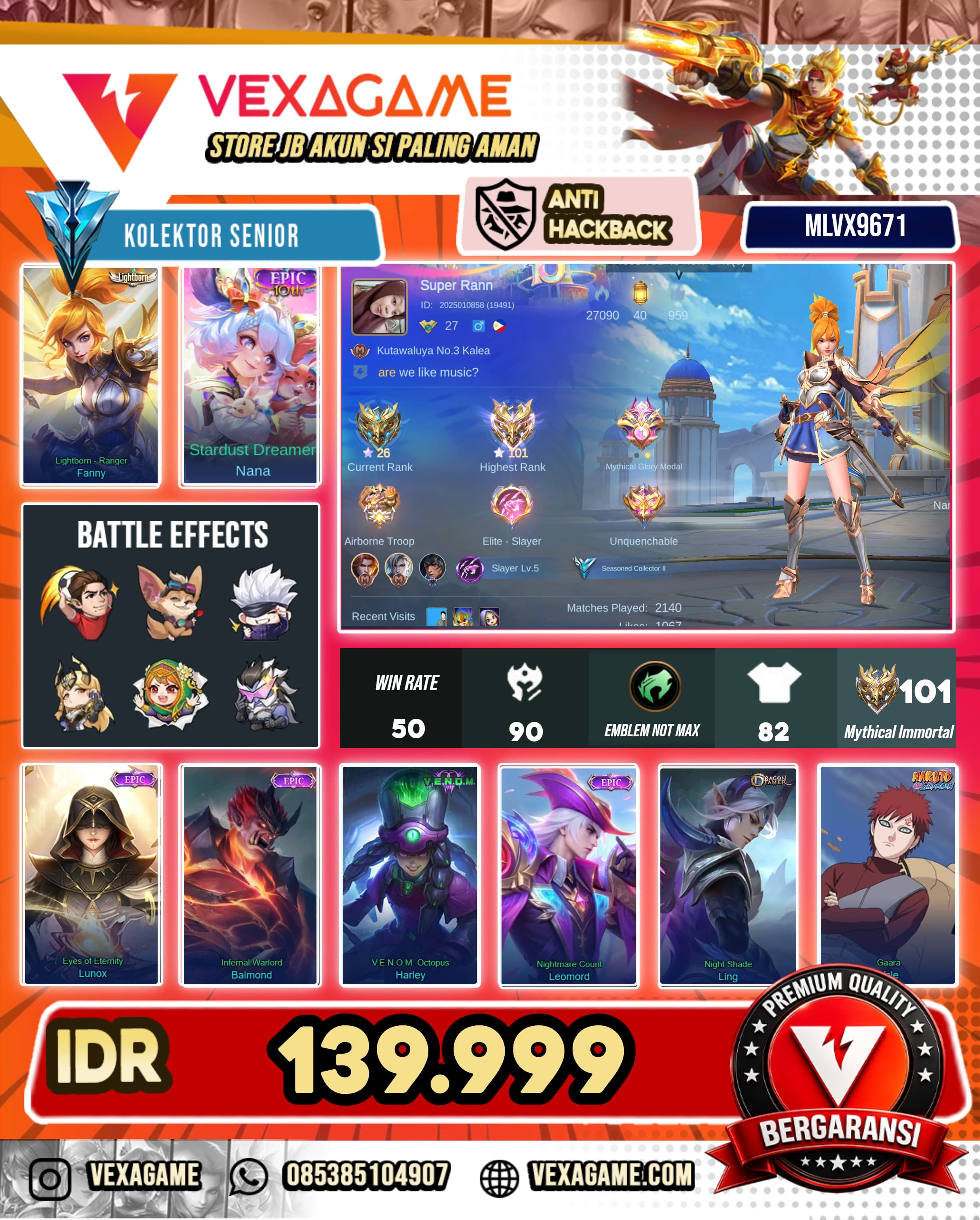 Fanny Lightborn | Nana Epic | Ex Immo